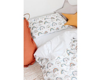Duvet set, duvet cover, pillow case, pillow cover, bedding set, for baby, baby bedding rainbow, rainbow, pościel dziecięca, pościel