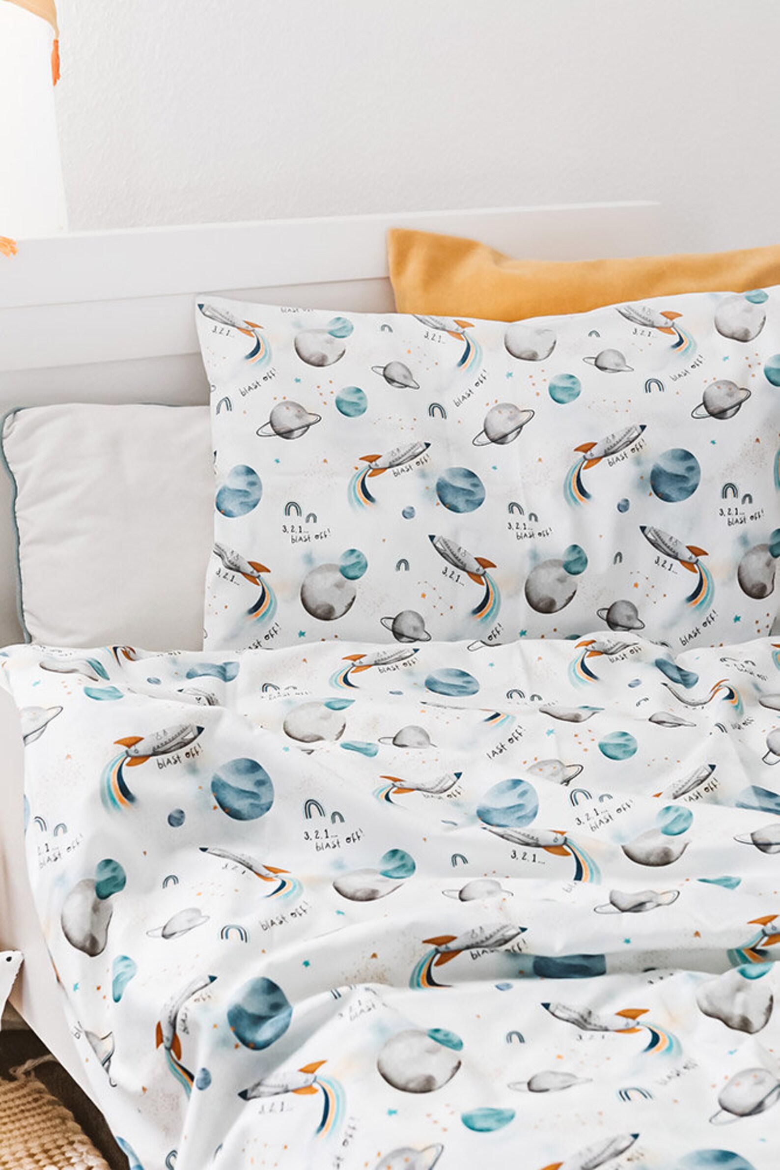 Nursery Linen Baby Bedding Quilt and Pillow Etsy