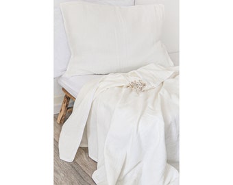 Literie muslin, Pu coucher pépinière Ensemble Musselin, literie double gaze, GOTS, Literie pour enfants, bettwäsche 100x135, pour enfants literie courtepointe, Crème