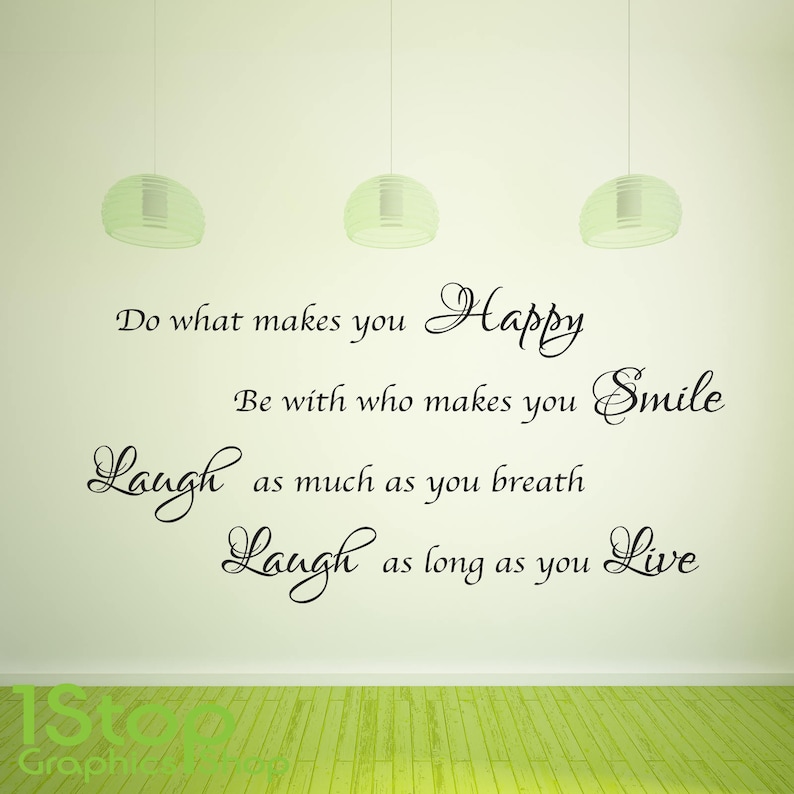 Vino Felicidad Pegatinas De Pared Textualmente La Cocina De Casa