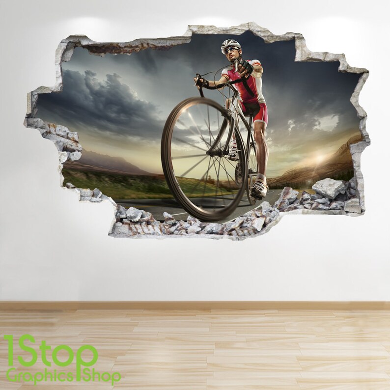 BOYS KIDS BEDROOM EXTREME SPORT WALL DECAL Z663 FISHING WALL STICKER 3D LOOK