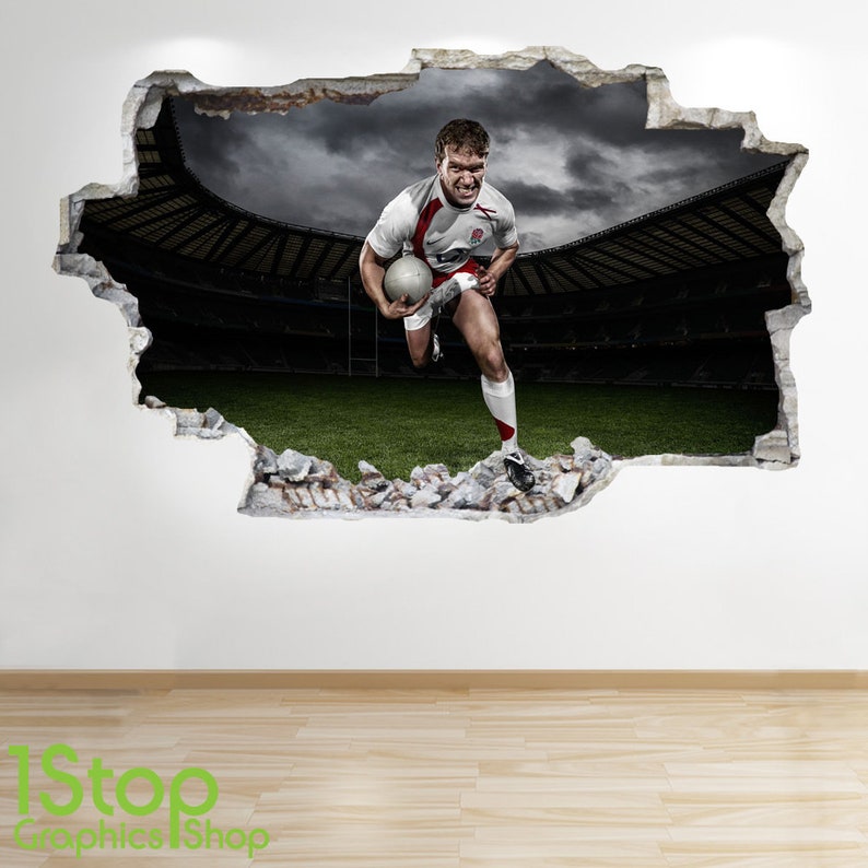 Mirada De Pared Pegatina de béisbol 3D-Niños Niños Dormitorio Sport la etiqueta de la pared Z527