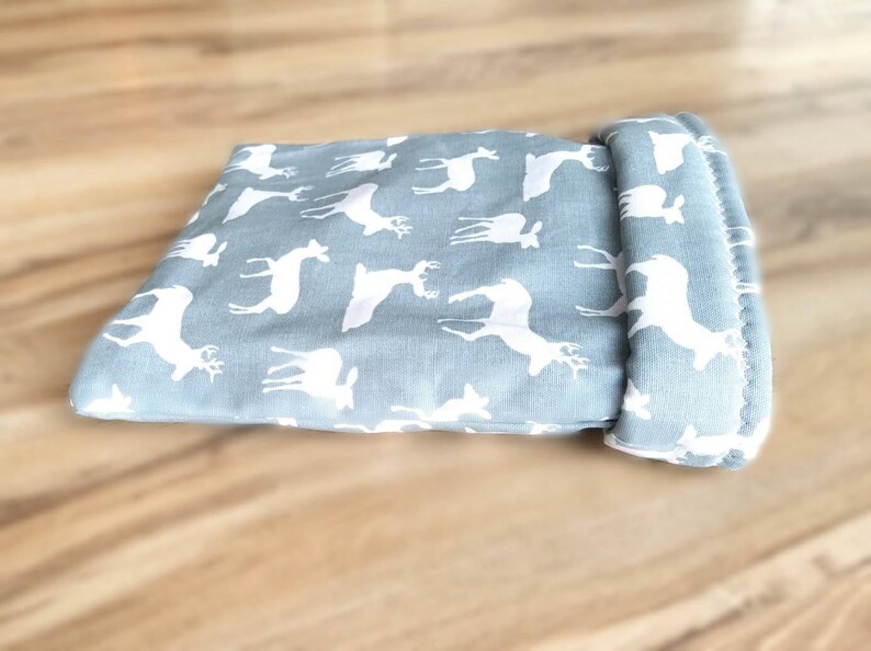 Deer on Grey Hedgehog Up North Rustics /& Co.\u2122 Heavy Duty Small Animal Sleep and Snuggle Sack Sugar Glider Rat Guinea Pig