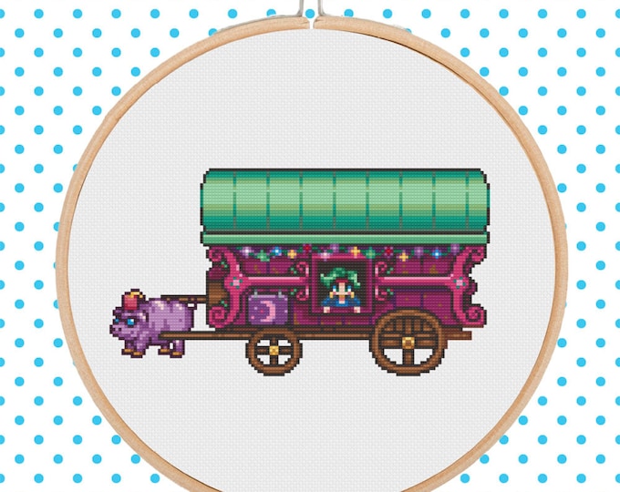 Stardew Valley - Travelling Cart Cross Stitch Pattern. Instant Download ...