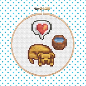 Stardew Valley Happy Dog Kreuzstich Anleitung