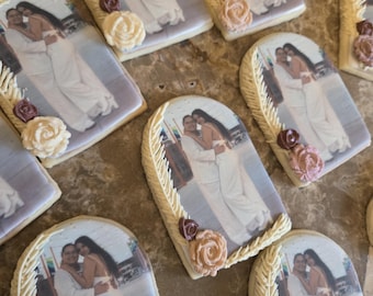 2 dozijn fotokoekjes, trouwbedankjes, koekjes voor speciale dagen