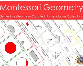 Montessori Geometry Nomenclature Collection *PDF* SALE 12.99!
