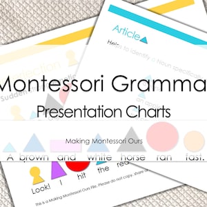 Grammar Presentation Charts & Symbol Sentence Practice Strips PDF image 5