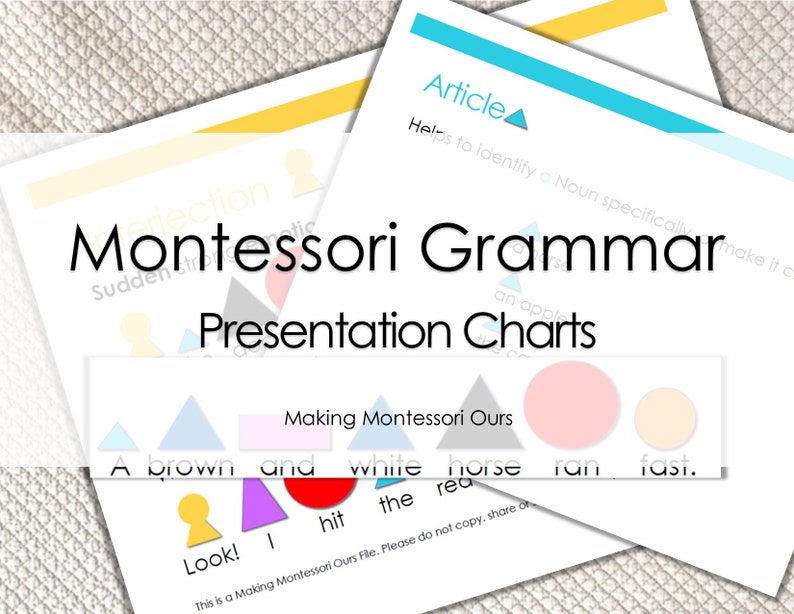 Grammar Presentation Charts & Symbol Sentence Practice Strips PDF image 5