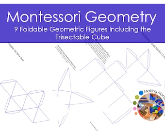 Montessori Foldable Geometric Figures PDF /Geometry