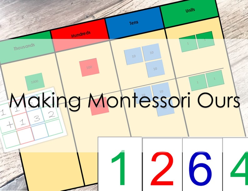 Montessori Stamp Game Materials PDF /school License | Etsy