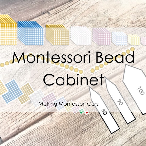 Montessori Bead Cabinet PDF/ Printable Bead Cabinet