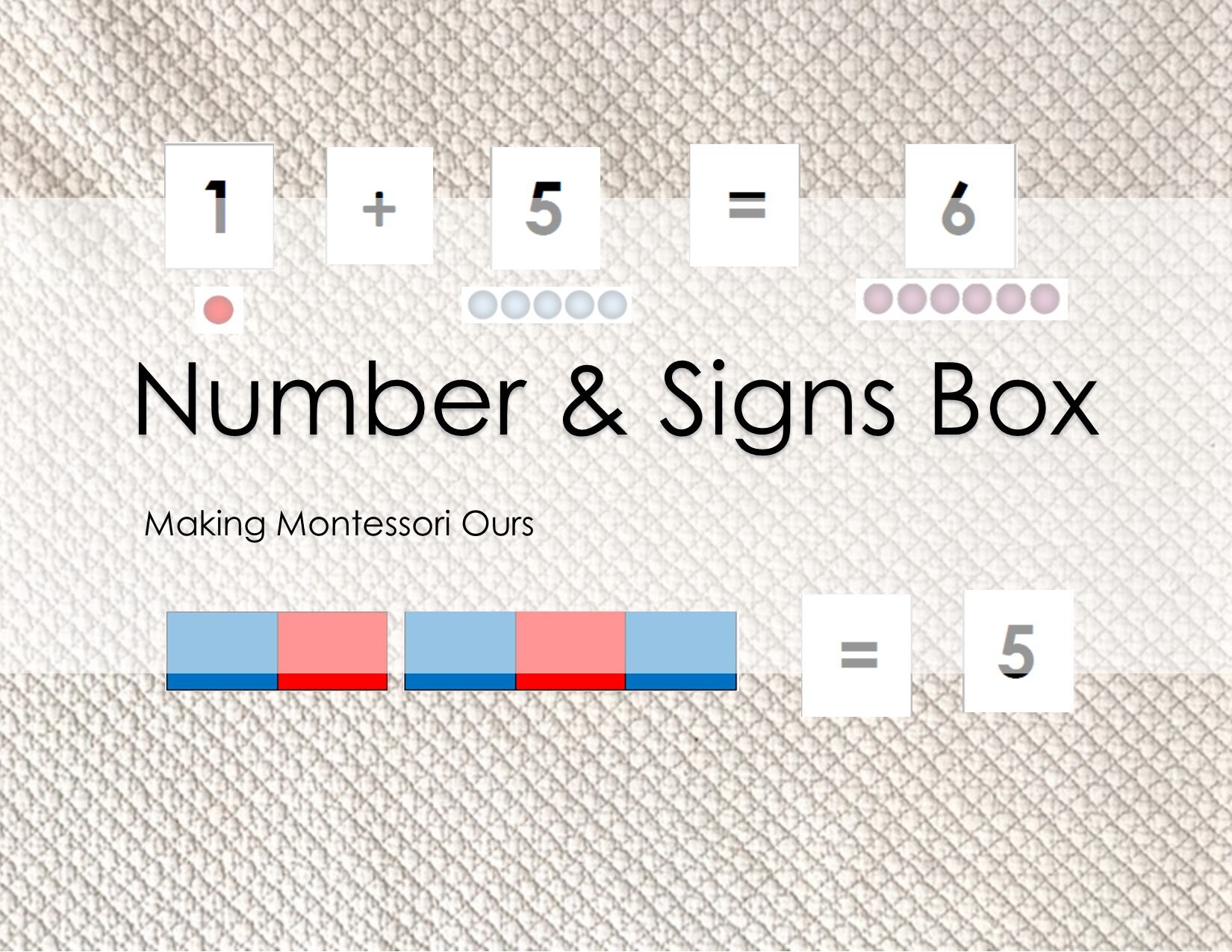 Montessori Early Math Learning Package Printable PDF - Etsy