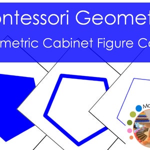 Montessori Geometric Cabinet Figure Cards PDF, Learn Geometric Shapes Sorting and Grading Activity