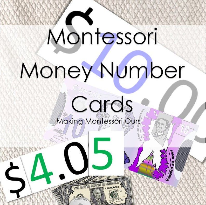 Montessori Money Learning Printable Package /early Learning | Etsy
