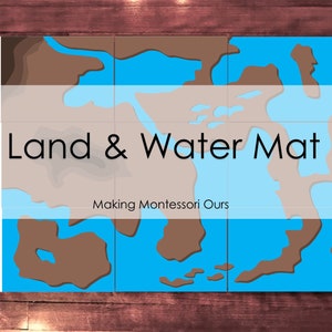 Montessori Land & Water Form and Air 3 Part Cards with Definitions, Booklet and instructions, Large Land and Water Form Mat, PDF image 5