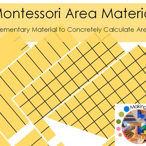 Montessori Elementary Area Learning Material PDF / Montessori Math