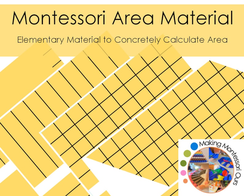 Montessori Elementary Area Learning Material PDF / Montessori Math image 1