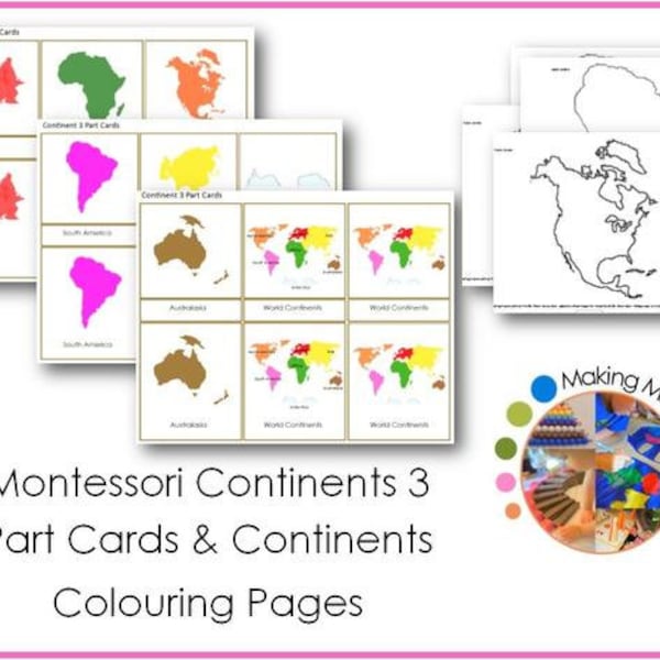 Continents Coloring Page - Etsy