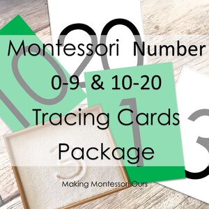 Montessori Sandpaper Number Tracing Cards PDF