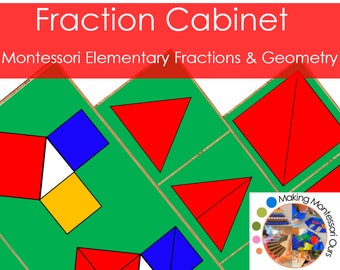 Montessori Fraction Trays (Cabinet) Materials PDF /Montessori Math