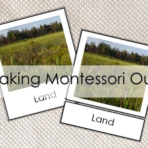 Montessori Land & Water Form and Air 3 Part Cards with Definitions, Booklet and instructions, Large Land and Water Form Mat, PDF image 9