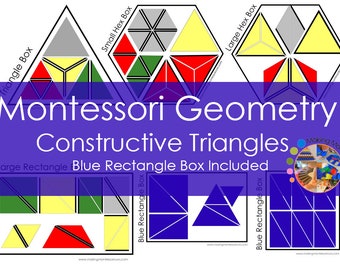 Montessori Geometry Constructive Triangles Collection PDF, 6 Box Files Included!