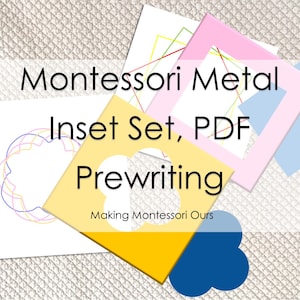 Montessori Writing Practice Metal Insets Set PDF
