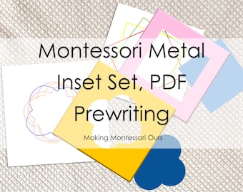 Montessori Writing Practice Metal Insets Set PDF