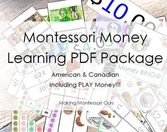 Montessori Money Learning Printable Package /Early Learning PDF