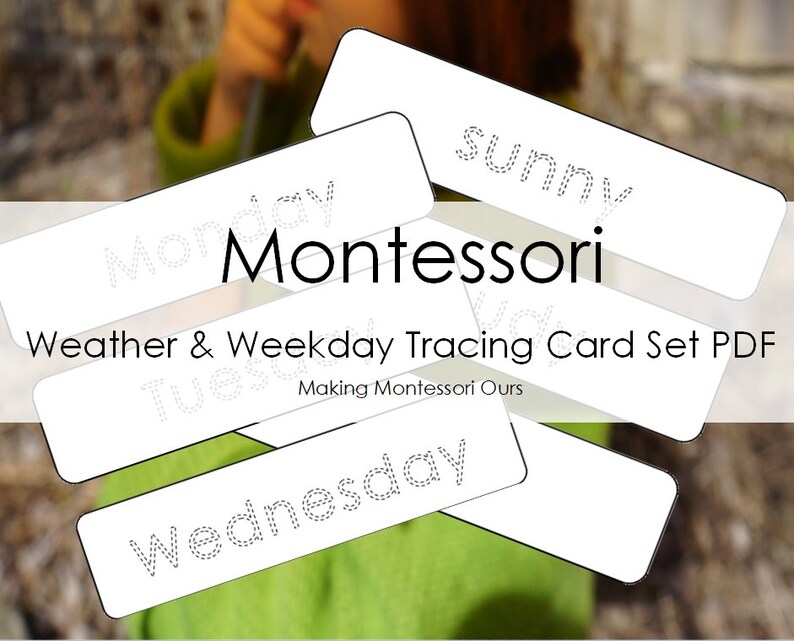 Montessori Weather Tracker Chart & Activity Set PDF - Etsy Canada