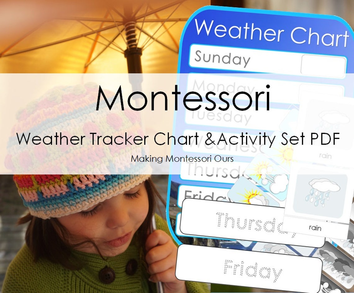 Montessori Weather Tracker Chart & Activity Set PDF - Etsy Canada