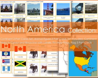 Montessori NORTH AMERICA Continent Collection
