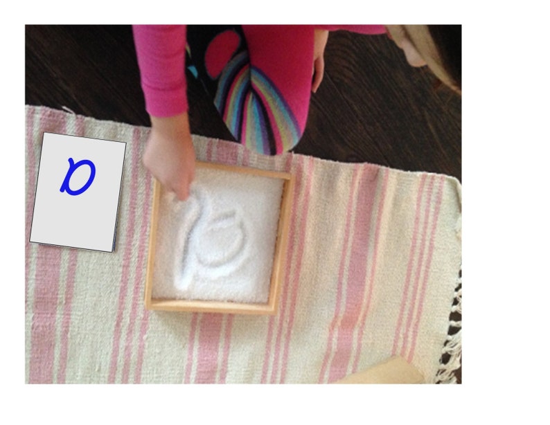 montessori cursive dnealian sandpaper letters school