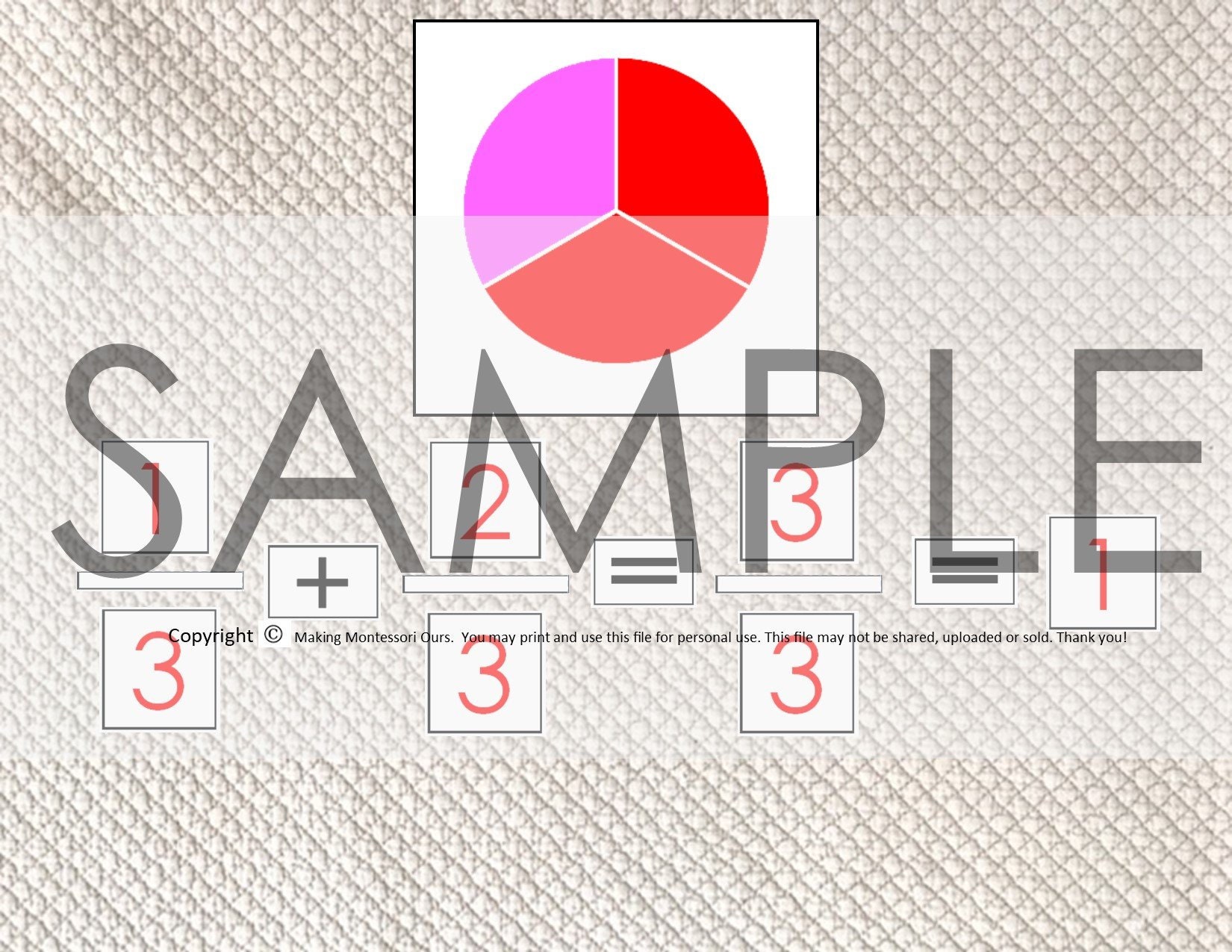 Montessori Fractions Builder PDF, Montessori Math, Fractions Learning ...