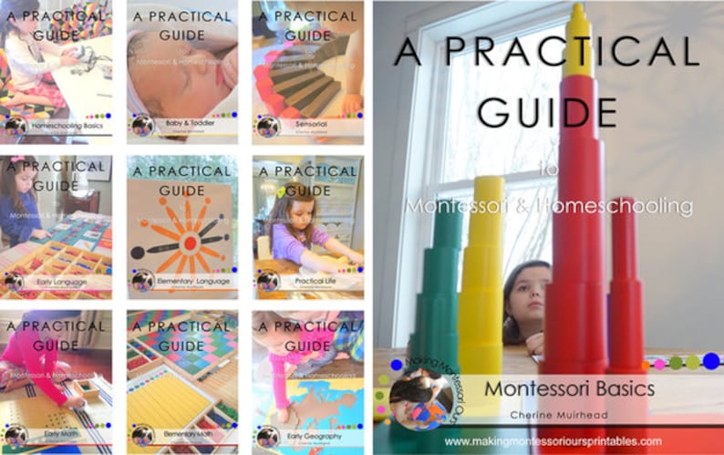 A PRACTICAL GUIDE to Montessori & Homeschooling Complete Book Collection PDF/Guide to Montessori Materials/ Montessori Philosophy at Home image 1