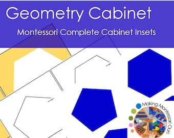 Montessori Geometric Cabinet Printable, Shape Sorting Activity (PDF)