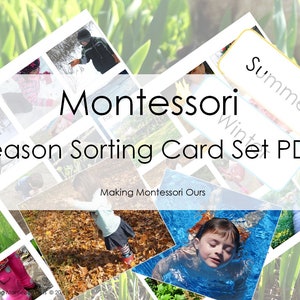 Montessori Season Sorting Card Set PDF