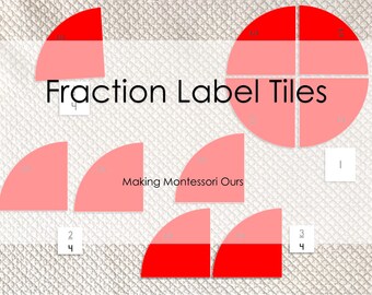 Montessori Fraction Labels PDF