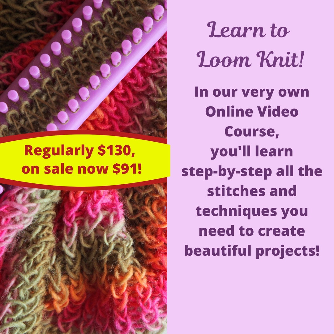 Basic and Advanced Loom Knit Stitch Reference Guide Set 