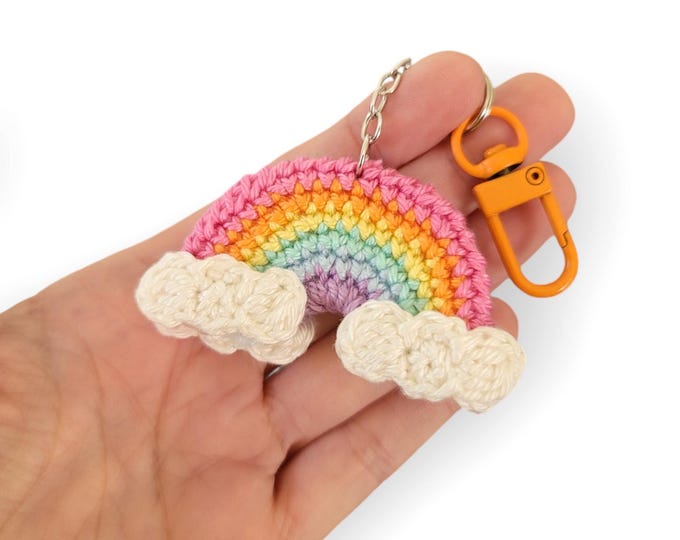 Rainbow Keychain Backpack Charm