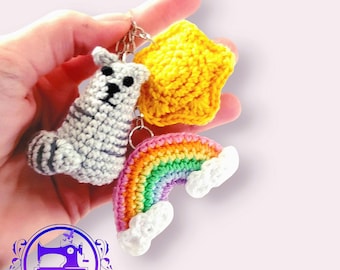 Crochet Charm Keychain
