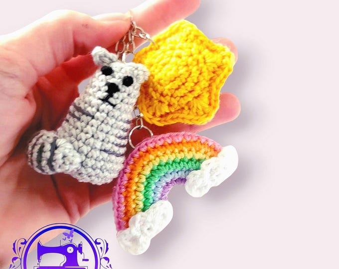 Crochet Charm Keychain