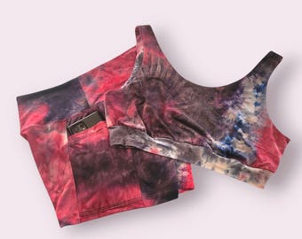 Womens Yoga Bralette and Shorts Set