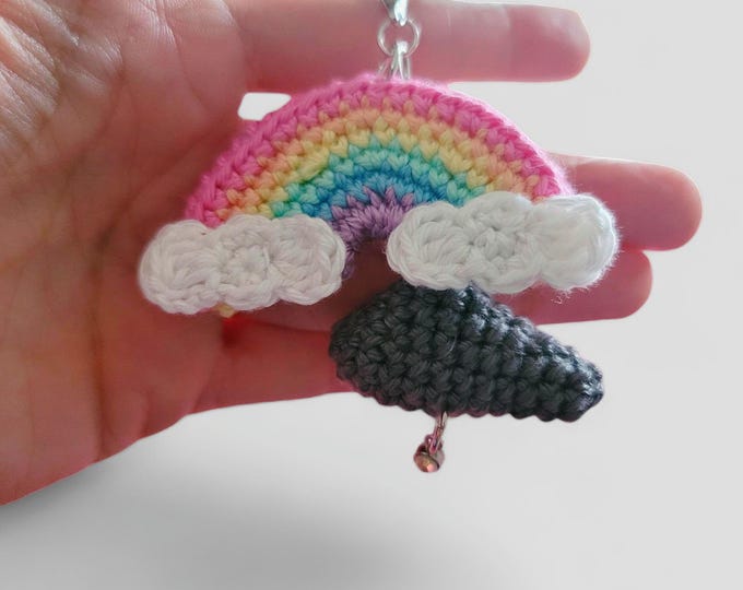 Rainbow Keychain Backpack Charm