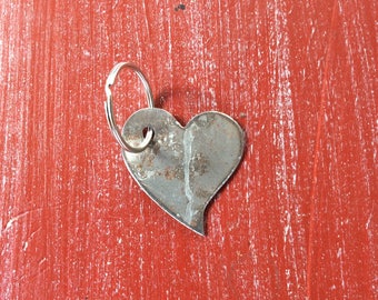 Curved Heart Keychain