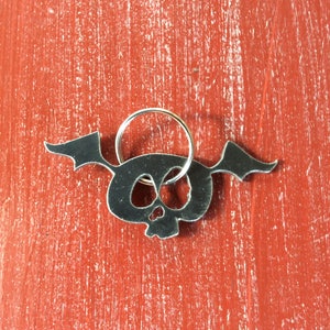 Flying Skull Keychain