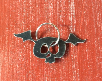 Flying Skull Keychain