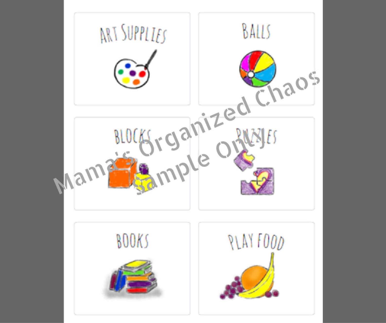 Toy Bin Labels Printable 24 - Etsy