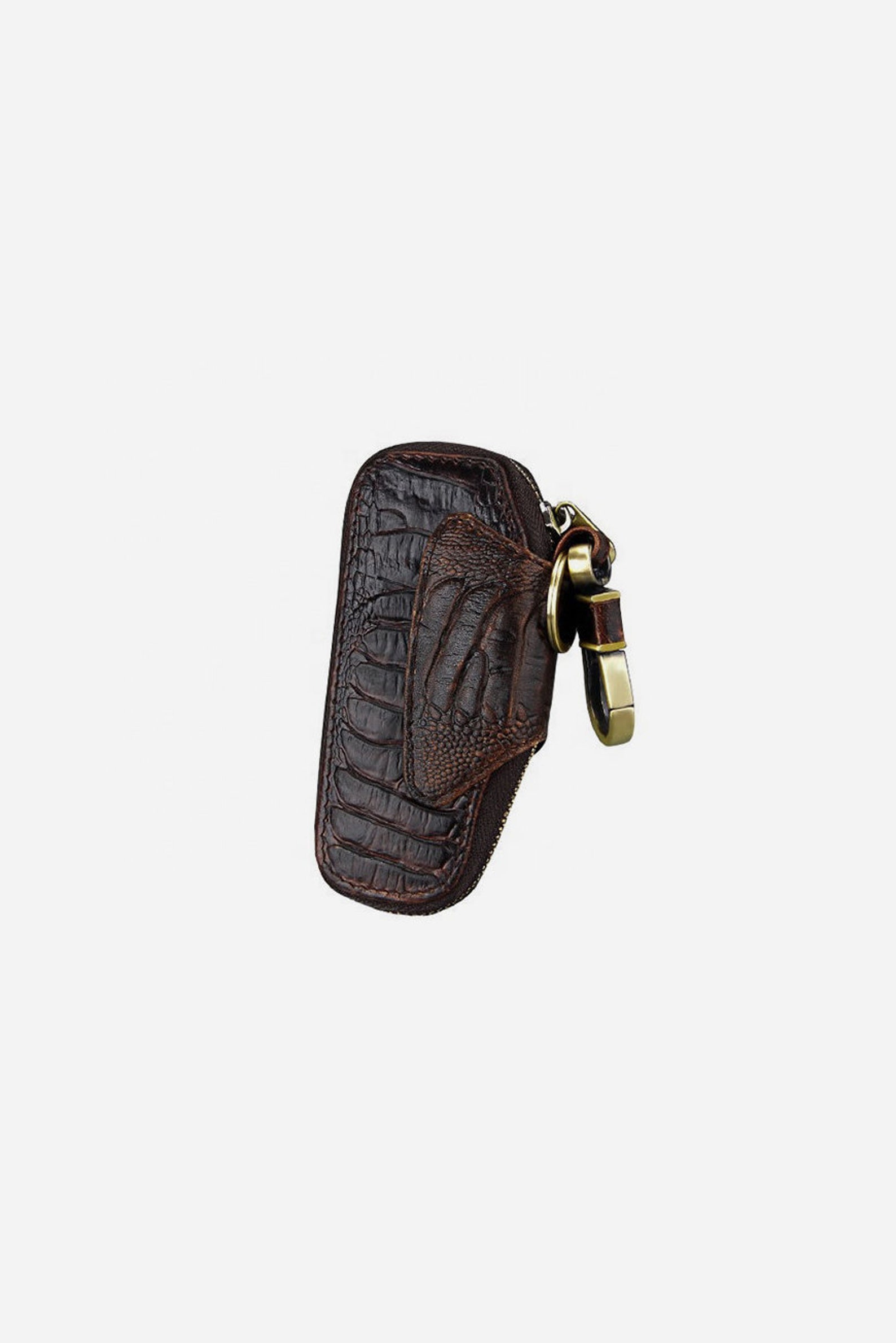 Vintage Car Key Holder Pouch Luxury Cowhide Leather Key Bag Etsy